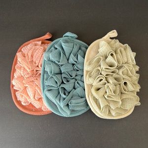Bath Loofah Body Sponge Glove 3 pack NWOT